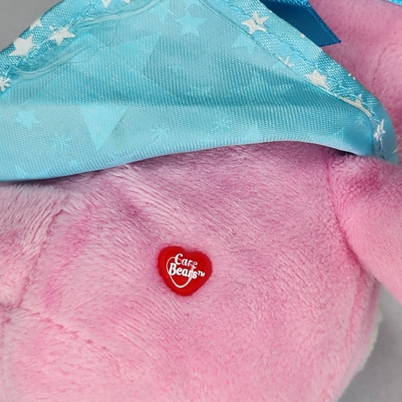 Care Bears Superhero Friends Hopeful Heart Bear Plush Beanie Pink - Picture 6 of 6